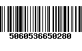 Código de Barras 5060536650280