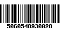 Código de Barras 5060548930028