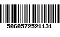 Código de Barras 5060572521131