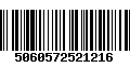 Código de Barras 5060572521216