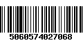 Código de Barras 5060574027068