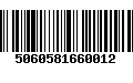 Código de Barras 5060581660012