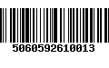 Código de Barras 5060592610013