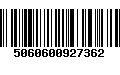 Código de Barras 5060600927362