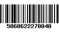 Código de Barras 5060622270040