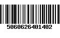 Código de Barras 5060626401402