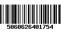 Código de Barras 5060626401754