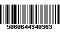 Código de Barras 5060644340363