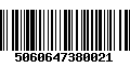 Código de Barras 5060647380021