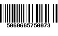 Código de Barras 5060665750073