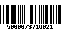 Código de Barras 5060673710021