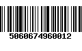 Código de Barras 5060674960012