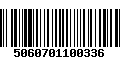 Código de Barras 5060701100336