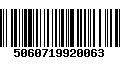 Código de Barras 5060719920063