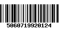 Código de Barras 5060719920124