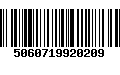 Código de Barras 5060719920209