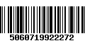 Código de Barras 5060719922272