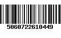 Código de Barras 5060722610449