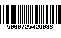 Código de Barras 5060725420083