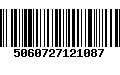 Código de Barras 5060727121087