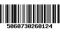 Código de Barras 5060730260124