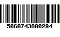 Código de Barras 5060743800294