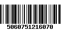 Código de Barras 5060751216070