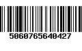 Código de Barras 5060765640427