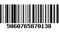 Código de Barras 5060765870138