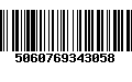 Código de Barras 5060769343058