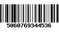 Código de Barras 5060769344536