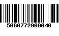 Código de Barras 5060772900040