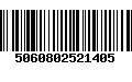 Código de Barras 5060802521405