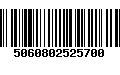 Código de Barras 5060802525700