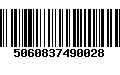 Código de Barras 5060837490028