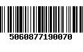 Código de Barras 5060877190070