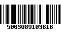 Código de Barras 5063089103616