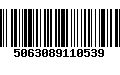 Código de Barras 5063089110539