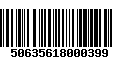 Código de Barras 50635618000399