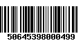 Código de Barras 50645398000499