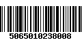 Código de Barras 5065010238008