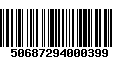 Código de Barras 50687294000399