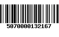 Código de Barras 5070000132167