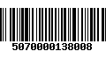 Código de Barras 5070000138008