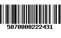 Código de Barras 5070000222431