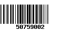 Código de Barras 50759002