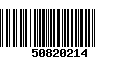 Código de Barras 50820214