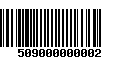 Código de Barras 509000000002