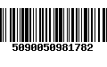 Código de Barras 5090050981782