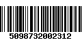 Código de Barras 5098732002312